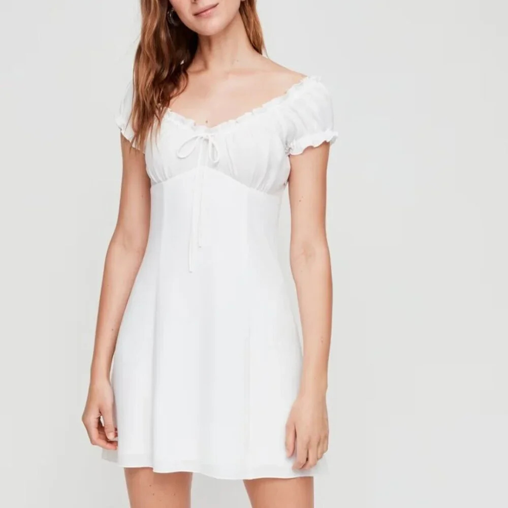 Aritzia White Mini Dress